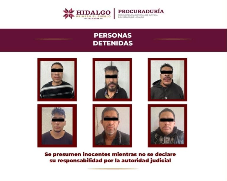 Detenidos Mixquiahuala de Juárez